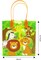 TINYMILLS Safari Jungle Animals Themed Party Favor Bags Treat Bags with Handles, Safari Animals Jungle Book Candy Bags for Birthday Party Goodie Bags, Pack of 12